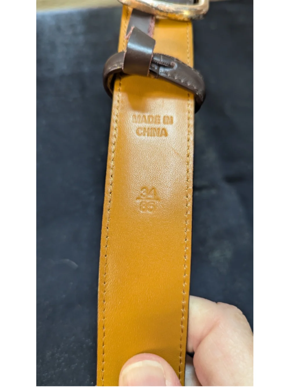 Polo Ralph Lauren Genuine Leather Brown Belt Men’s 34 85 Classic 41
